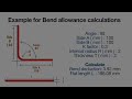 Bend Allowance and Spring Back in Sheet Metal