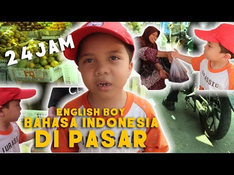 24 JAM Baby Qahtan Belanja Ke Pasar Pakai Bahasa Indonesia