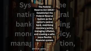 It aimed to stabilize the nation’s financial system by managing monetary policy