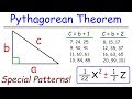 Understanding Pythagorean Triples and Patterns