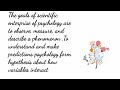 Goals and Methods in Psychology