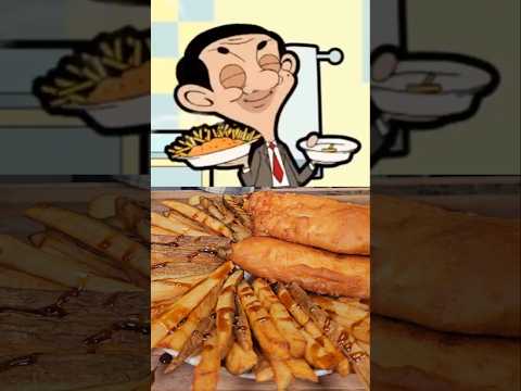 Mr. Bean's Fantas-tish Fish 'n' Chip Fiasco!🐟🍟#shorts #mrbean #cod #fishnchips
