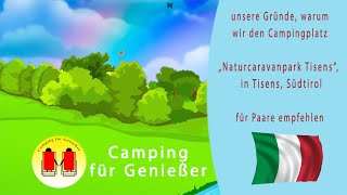 Naturcaravanpark Tisens, in Tisens, Südtirol, Italien
