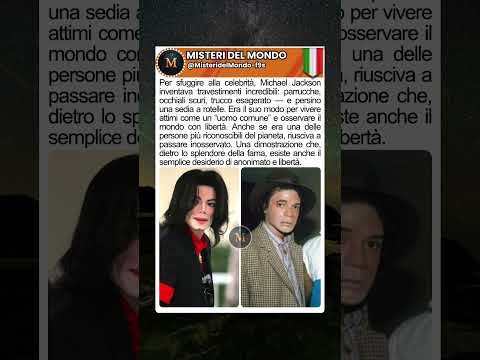 Michael Jackson in incognito: i travestimenti segreti per vivere da uomo comune #viral #shorts