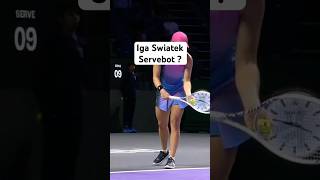 Iga Swiatek serving 10 aces at 2024 WTA Finals #tennis #swiatek #espn #sports #fyp #riyadh #usopen