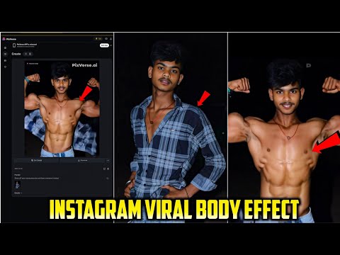 Body Builder Video Editing | Tiktok new bodybuilder effect tutorial | Pixverse Ai Tutorial