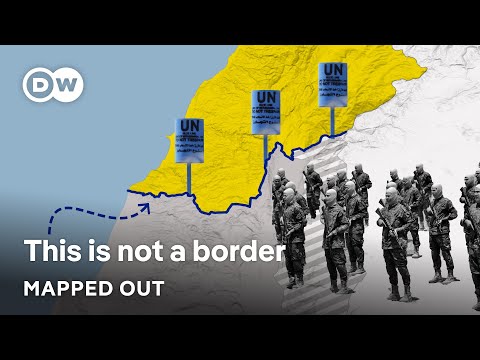 YouTube video thumbnail: The Blue Line Separating Israel and Lebanon
