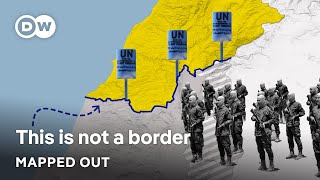YouTube video thumbnail: The Blue Line Separating Israel and Lebanon