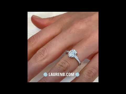 Oval Moissanite Vintage Style Engagement Ring