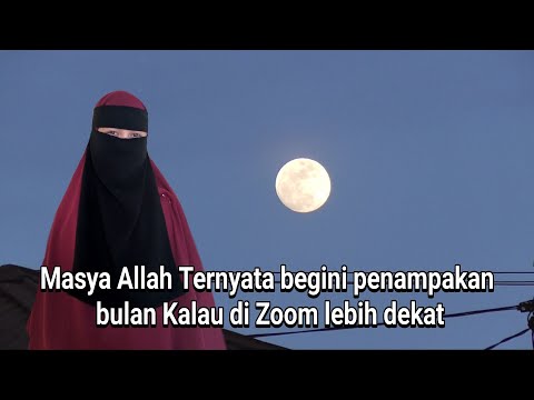 Masya Allah begini penampakan bulan ketika di zoom. satelitnya bumi