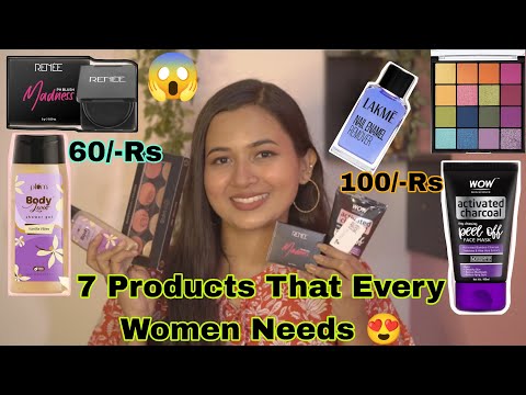 **7 Products That Every Women Needs** 😍🌼♥️ Black Blush?? 😱🙄 Starting from 60/-Rs only😱😍🫶 #haulvideo