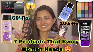 **7 Products That Every Women Needs** 😍🌼♥️ Black Blush?? 😱🙄 Starting from 60/-Rs only😱😍🫶 #haulvideo