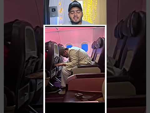AsadUddin Owaisi Sahab Plane Me Namaz Padh Rhe Hai #ytviral #namaz #shortsfeed