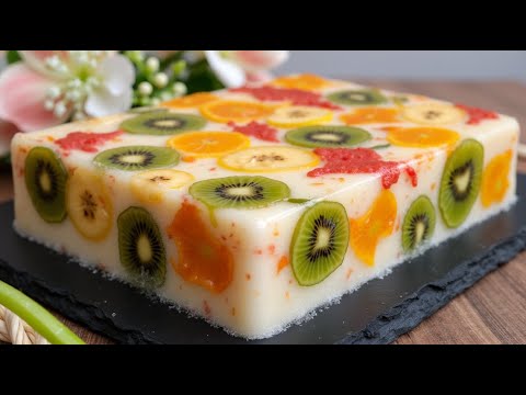 Schnelles hausgemachtes Dessert ohne Backen! Kein Mehl, keine Gelatine.