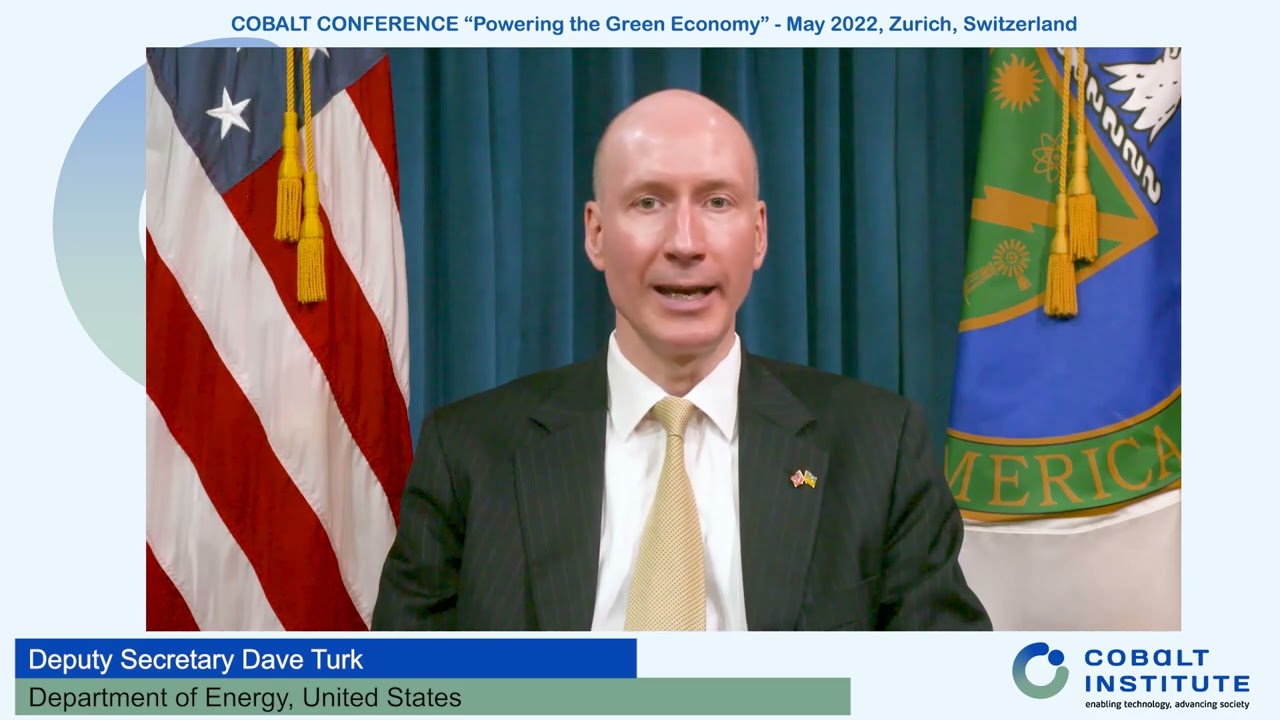 Cobalt Congress 2022 Day 2 – Deputy Secretary Dave Turk, Department of Energy, United States