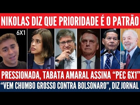 Nikolas chora contra "PEC 6x1", Bolsonaro preso? Mourão reclama do corte de gastos sobre militares