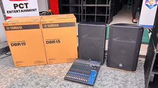 PAKET FULLSET YAMAHA DBR15 MIXER 16 CHANEL MG16XU