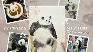 #136 I Visited Beijing Zoo and Painted Menglan the Panda 🐼 cozy sketchbook vlog
