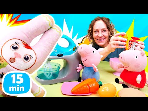 Peppa Wutz und Nicole Kompilation - 5 Folgen am Stück. Die tollsten Spielzeug Videos für Kinder