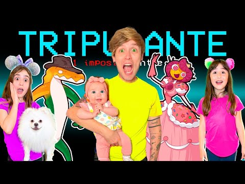 *NOVO* AMONG US NA VIDA REAL! Tem um impostor entre nós! O FILME - PAI TAMBÉM VLOGA