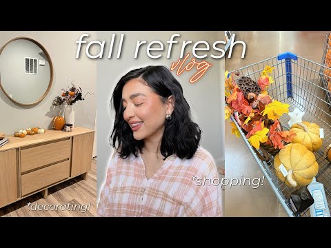 FALL REFRESH VLOG (SHOPPING, DECORATING, BROOKLINEN HAUL)