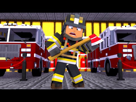 MI MANSIÓN SE CONVIERTE EN PARQUE DE BOMBEROS EN MINECRAFT TROLL 😱🧯