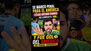PENAL PARA EL AMÉRICA, ¿No era penal? Marcado por César Arturo Ramos #america #ligamx #futbol #short
