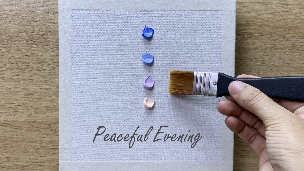 Easy Acrylic - Peaceful Evening Painting