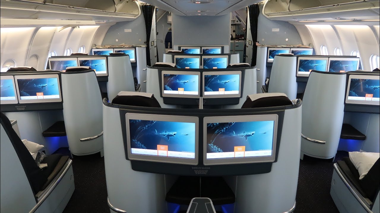 KLM A330 Business Class Amsterdam to Rwanda (SPECTACULAR views of the Alps)