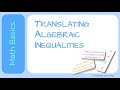 Translating Word Problems to Inequalities