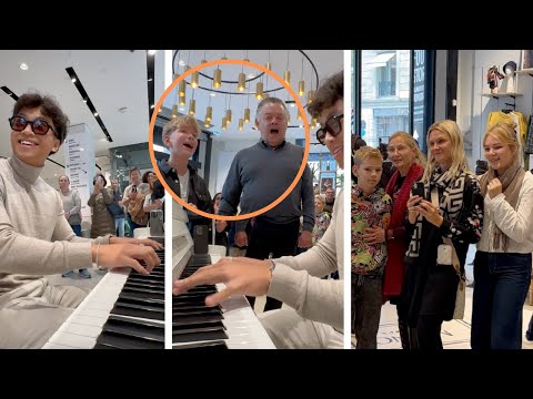 This grandpa and his grandson sing together and shock everyone !!