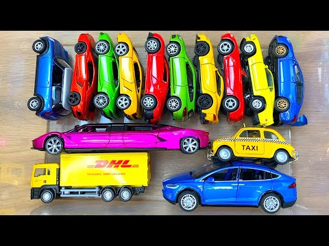 Smaller Sized and Bigger sized Diecast Model Cars and Limousine Diecast From The Box   Compilation