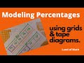 Modeling Percentages with Grids and Tape Diagrams