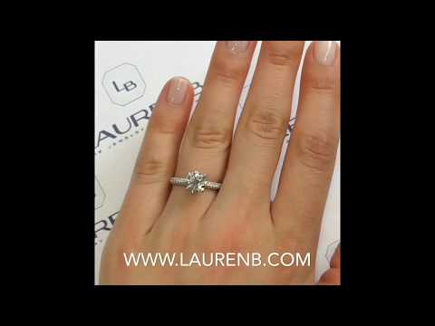 1.70 ct Round Diamond Three Row Pave Ring