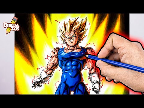 ¡SÚPER FÁCIL! 🤩 | CÓMO DIBUJAR A MAJIN VEGETA 🔥