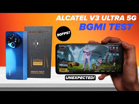Alcatel V3 Ultra 5G BGMI Test With FPS Meter | Gyro, Graphics Battery & Heating Test!