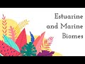 Estuaries and Coral Reefs Concepts