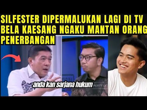 Silfester dipermalukan lagi di TV, bela Kaesang ngaku mantan orang penerbangan, langsung dibungkam