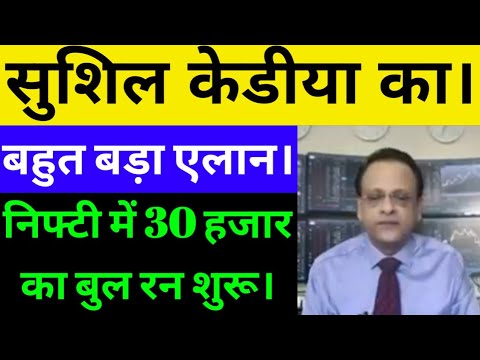 SUSHIL KEDIYA LATEST VIEW ON MARKET, SUSHIL KEDIYA TOP PICKS, STOCK MARKET NEWS TODAY