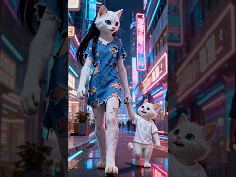 قصة القطه مياو: من الزباله الى التتويج بفضل ابنها البطل! #cat #meow #funny #viral #قطط #مياو #pets