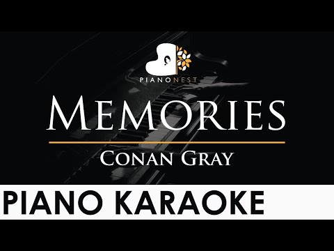 Conan Gray – Memories – Piano Karaoke Instrumental Cover with Lyrics