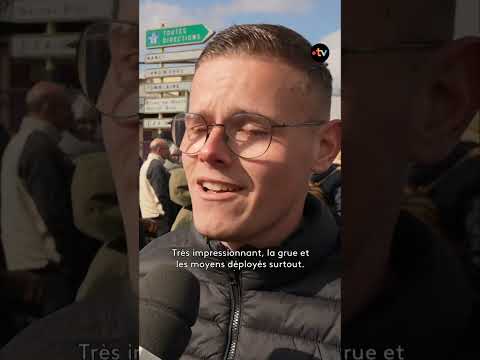 Suite et fin du feuilleton du convoi exceptionnel bloqué sur un pont avec la chaudière renversée