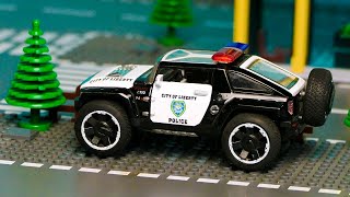 Ambulance Rescue by Police Car video for kids