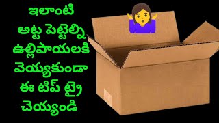 అట్ట పెట్టెల్ని ఉల్లిపాయలకి  వెయ్యకుండా ఈ టిప్ ట్రై చెయ్యండి || Reuse cardboard box || kitchen tips