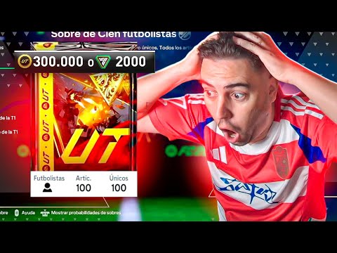 GASTO 300.000 MONEDAS EN ESTE SOBRE DE 100 JUGADORES DE ORO !! EA FC25