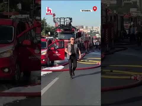 Bakırköy'de seyir halindeki metrobüste çıkan yangın söndürüldü #shorts
