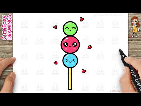 How to Draw a Cute Lollipop Simple & Easy for Kids