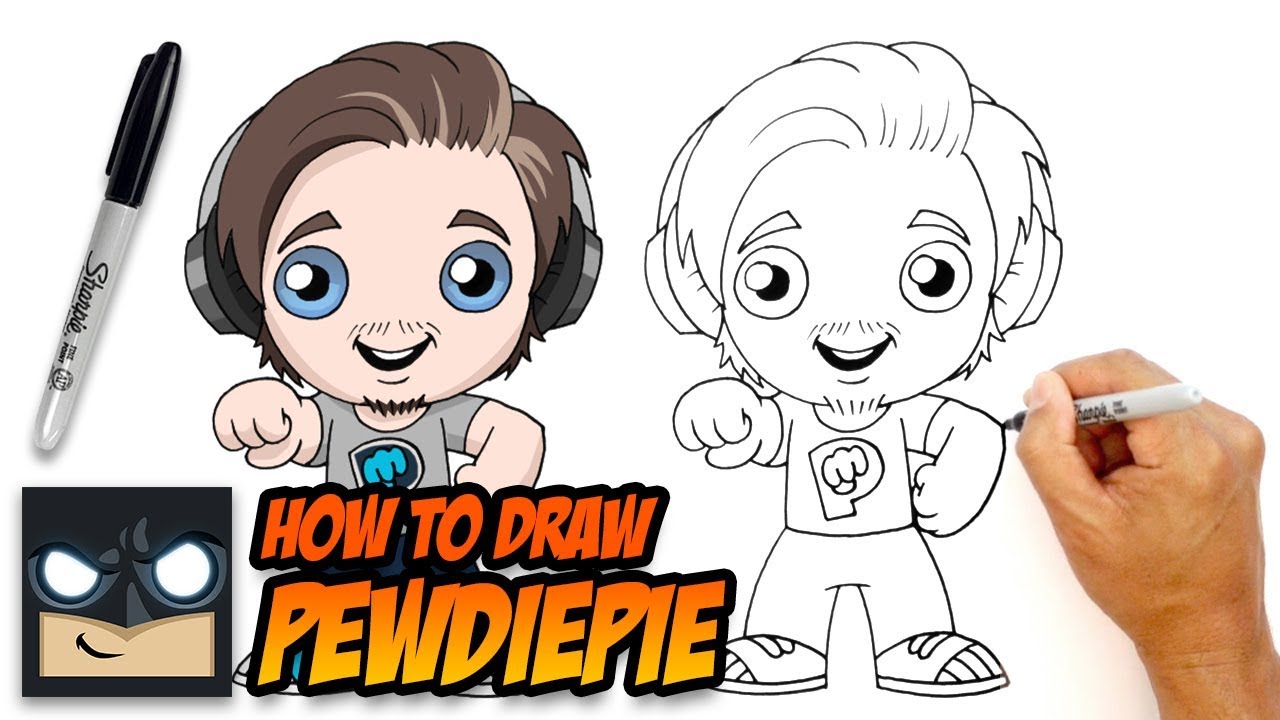 How to Draw Pewdiepie - Drawing Lesson