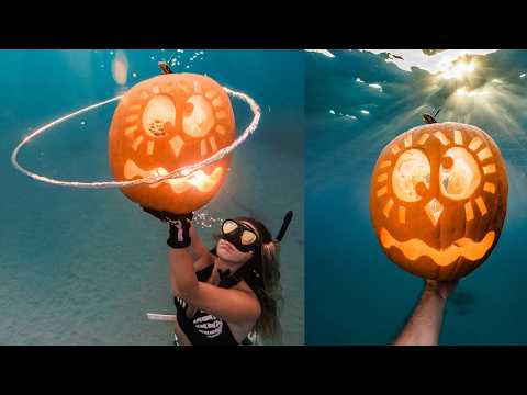 Underwater Pumpkin Challenge 2024! [Hawaii VLOG]