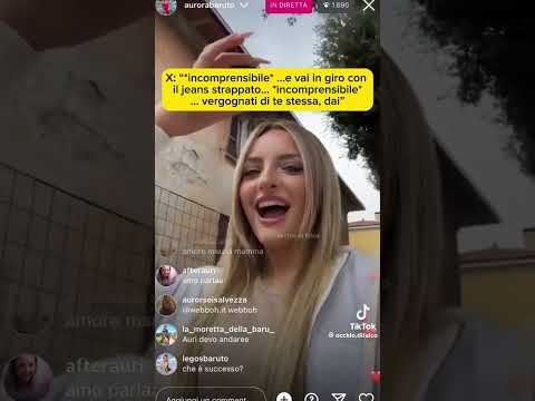 Aurora Baruto insultata per strada mentre è in diretta😨#shorts #tiktok #viral #aurorabaruto